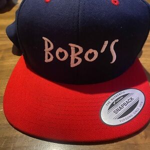 Bobo's Red and Black Snapback Hat